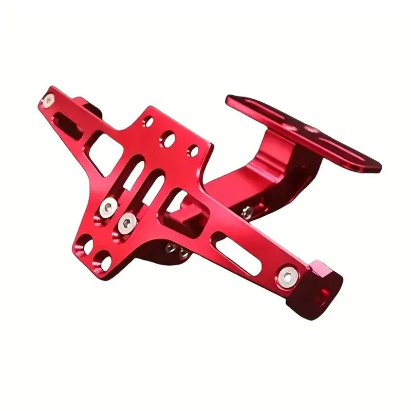 

Superior-Universal Motorcycle Rear License Plate Mount Holder Aluminum Alloy Bracket Motorcycle Modification Part Accessory Red