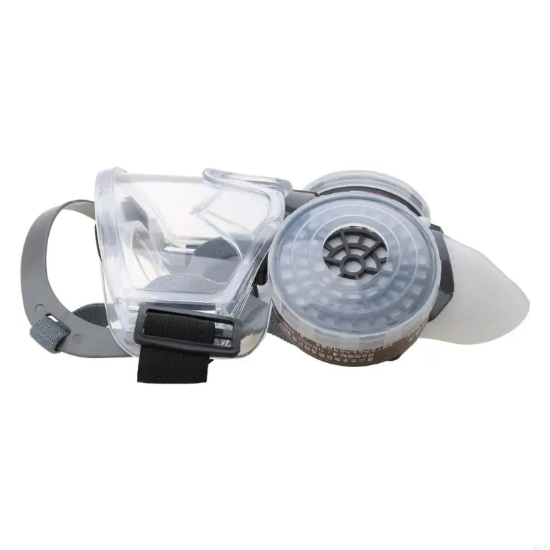 보호 안전성 호흡기 가스 마스크 가스 스프레이 전체 페이스 페이스 피스 호흡 용 W89C