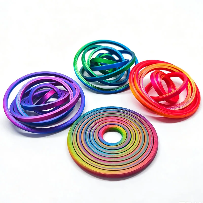 3D Printed Rotating Ball Spinner Universal Fingertip Gyroscope Fidget Toys Calming Anxiety ADHD Kids & Adult Decompression Gifts