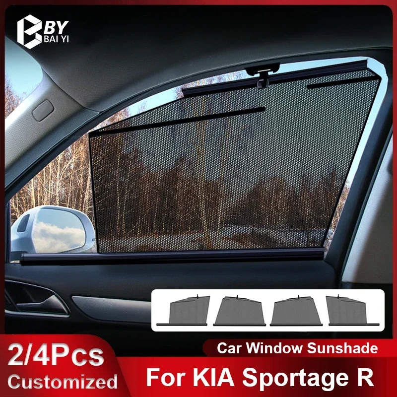 For KIA Sportage R/SPORTAGE Car Lifting Window Sunshade Auto Lifting Sun Shade Customizable Front Rear Window Car Accessories