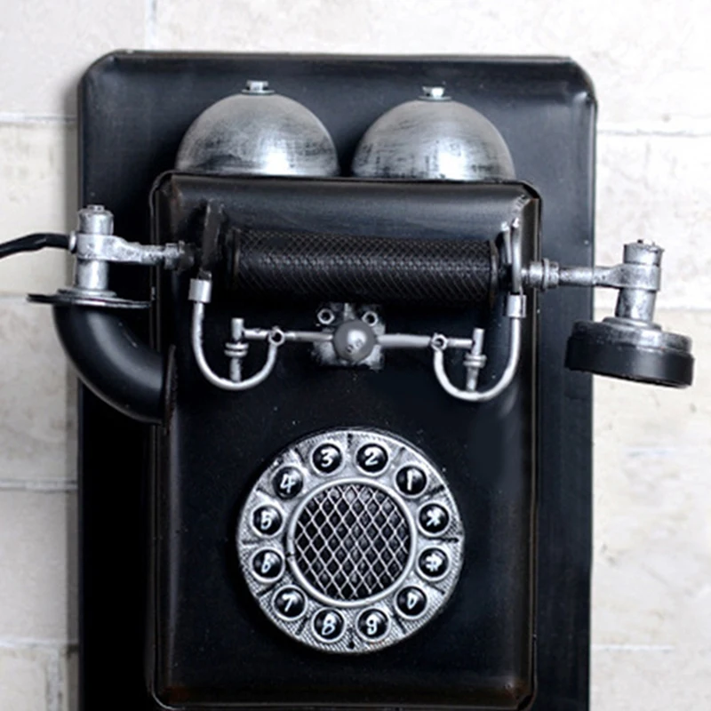 Baru-VintageTelepon Rumah Retro Gaya Lama Telepon Pengerjaan Indah Desktop Ornamen Kerajinan untuk Rumah Hotel Kantor