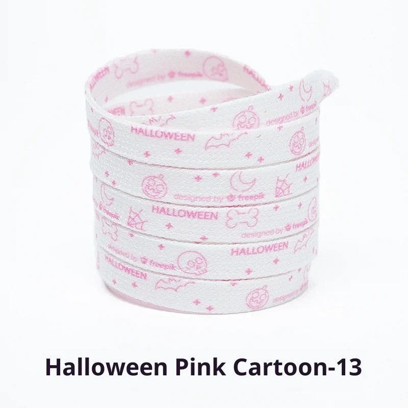 120cm Printed Cartoon Shoelaces, Flat Replacement Laces for Sneakers Canvas Shoes Wholesale