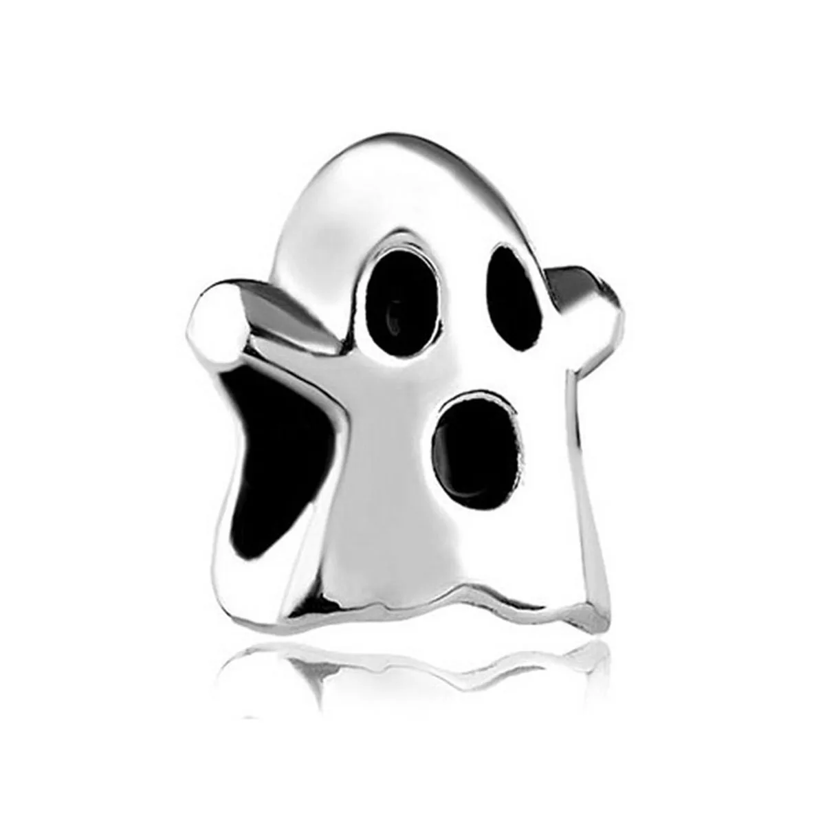 2025 New Slide Charm Free Shipping Halloween Ghost Dressed in Black And White Sheets Charm Beads Fit Pandora Bracelet