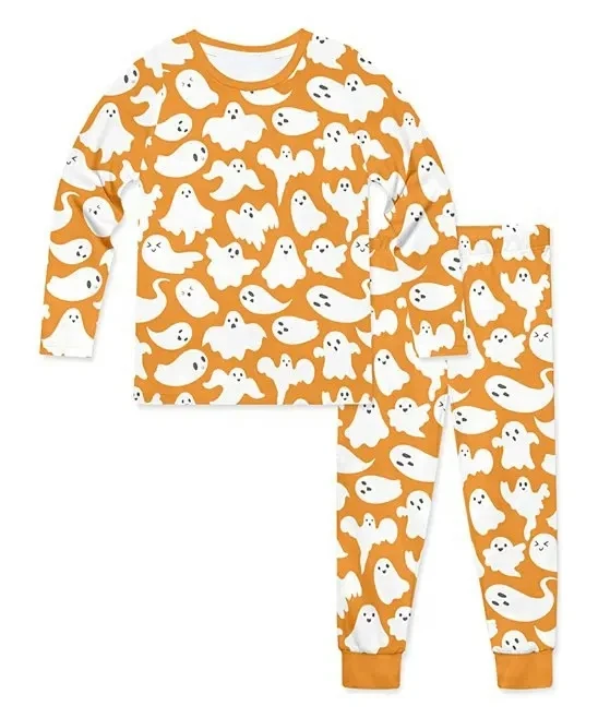 3D All Over Printed Boo Ghost Halloween Kids Pajamas Family Pajamas Set halloween Pajamas Set