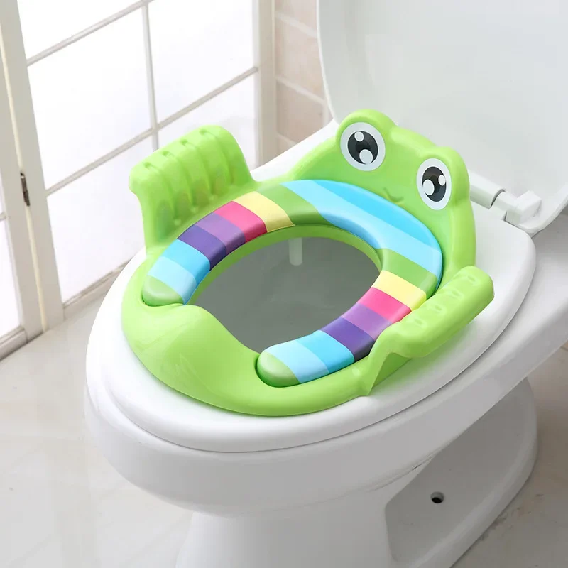 vvocci Child Potty Toilet seat forchildr Trainer Seat Step Stool Ladder Adjustable Training Chair comfortable cartoon cute