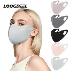 LOOGDEEL ciclismo anti-uv Traceless 3D Ice Silk Face Mask Unisex caccia Running Mask sciarpa protezione solare Bandana traspirante