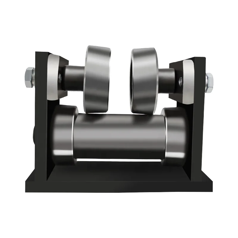 New type of cast iron H-shaped steel beam trolley with roller ball bearing cargo lift guide trolley