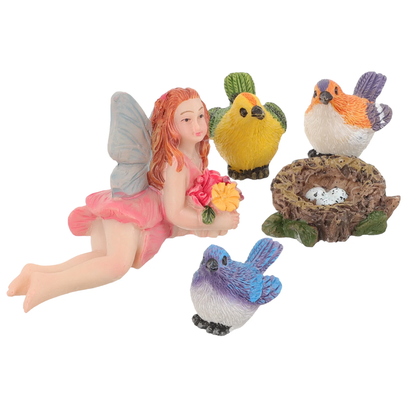 

Mini Garden Decorations Figurines Miniature Small Statues Outdoor Resin Accessories Bird Microscopic Ornaments