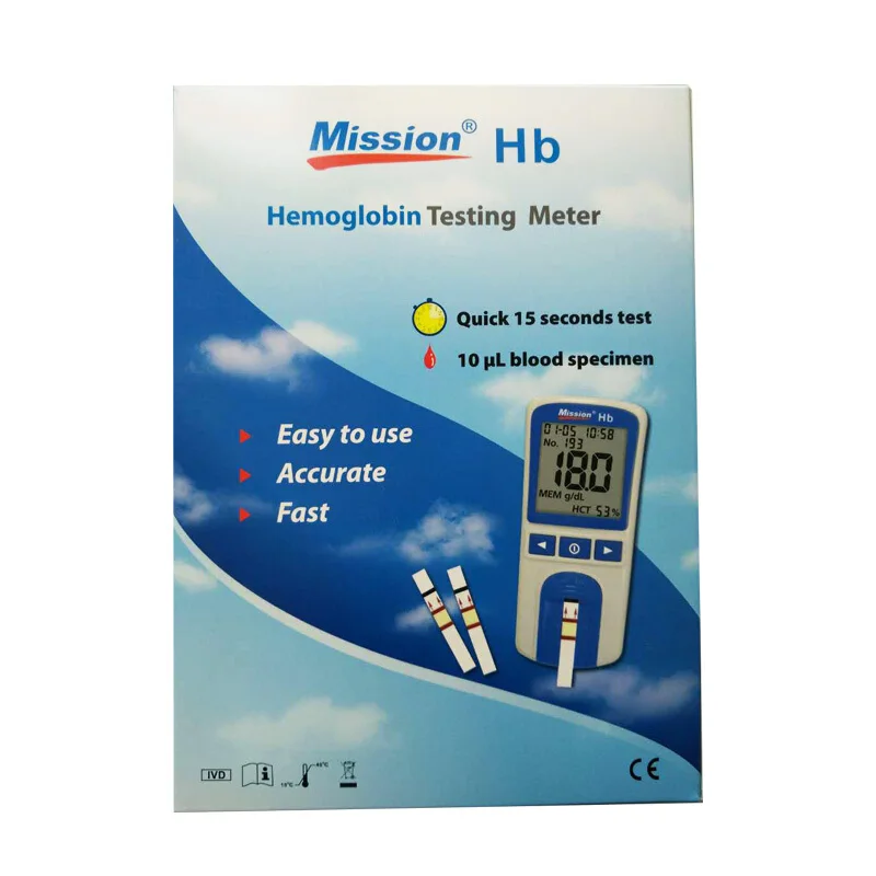 Aikang Genuine Hemoglobin Detector Hb Test Strip Maternal and Child Anemia Hemoglobin Detection