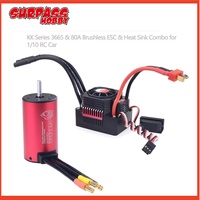 Surpass Hobby 3665 Waterproof Brushless Motor 80A ESC for 1/8 1/10 Traxxas Slash WLtoy HSP Rc Car Drift Racing Off-Road Truck
