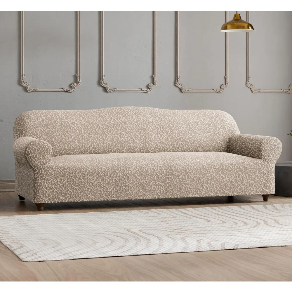 Эластичный чехол для дивана — стильный чехол для дивана — чехол для дивана из мягкой ткани — цельный чехол для дивана — чехол для дивана для комфорта и стиля