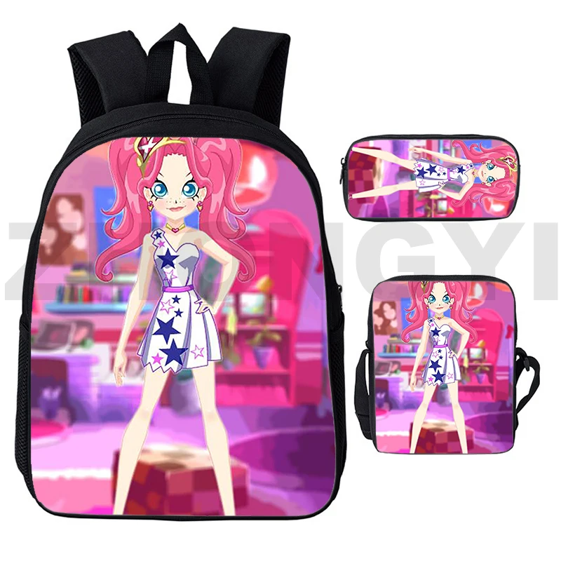 حقائب ظهر 3D أنيمي Mochila Lolirock مجموعات للمدرسة والمراهقين والفتيات حقائب مدرسية ، حقيبة لطيفة ، حقائب ظهر للأطفال ، 12 "، 16"