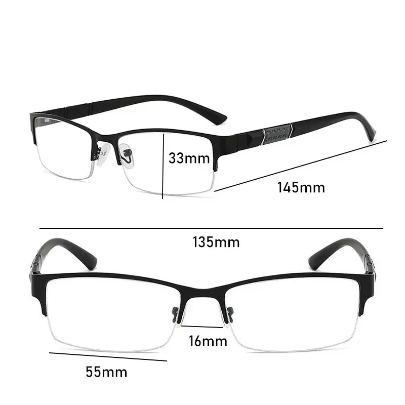 Men Reading Glasses Retro Business Hyperopia Glasses Anti Blue Light Reading Glasses 0 +1.0 To +4.0 Glasses