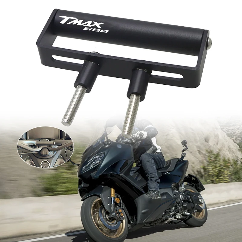 

Motorcycle Accessories Phone Navigation Stand Handle Extension Rod for YAMAHA TMAX560 TMAX 560 TECH MAX 2022 2023 2024