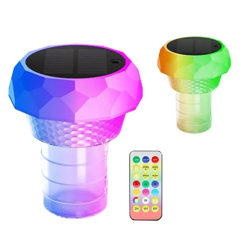 

Солнечный плавающий светильник AEE8-2PCS с RGB-подсветкой и пультом ДУ для бассейна и сада