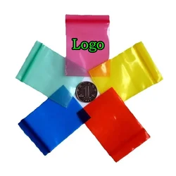 100PCS Thick PE Plastic Ziplock Jewelry Packaging Bag DIY Matcha Plastic Snack Tea Coffee Powder Spice Sugar Storage Pouches