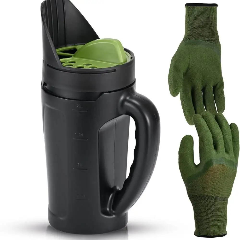 Multifunctional Garden Spreader Manual Dispenser Fertilizer Salt Shaker For Lawn Care Snow Clearing Winter Yard Tool