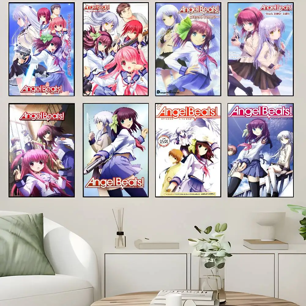 Angel Beats Cute Tachibana Kanade, impresiones y carteles de buena calidad, póster de calidad HD, pintura artística de pared, estudio, decoración del hogar