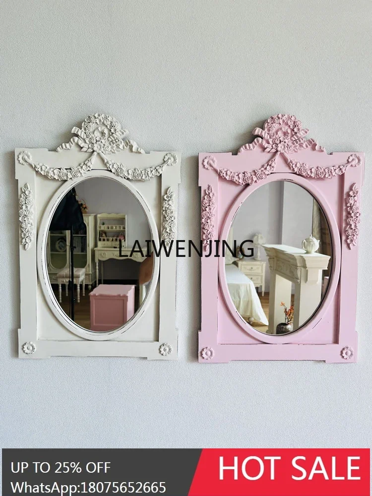 L21-  retro vanity mirror porch decorative wall mirror wall decoration photography props