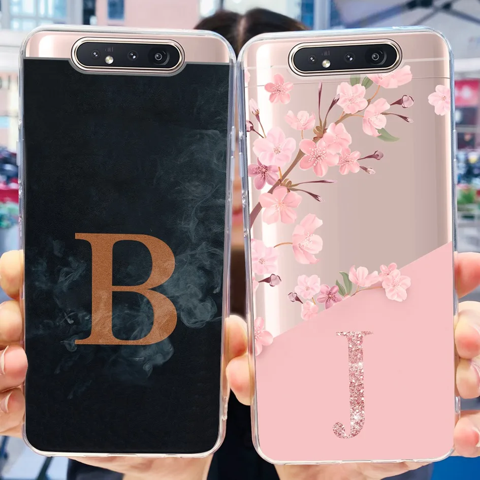 Чехол для Samsung Galaxy A80, задняя крышка, Модные прозрачные мягкие силиконовые чехлы для телефонов Samsung A 80 A90 4G, бампер