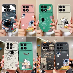 For Xiaomi Poco X6 Pro X6 Funda Astronaut Cases Liquid Silicone Protective Coques For XiaomiX6Pro 2311DRK48G Housing Cover Shell