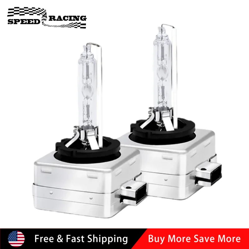 

2 шт. 6000K HID ксеноновые лампы для фар, замена для передней фары автомобиля, дальнего ближнего света D1C D1S D1R, серебристый