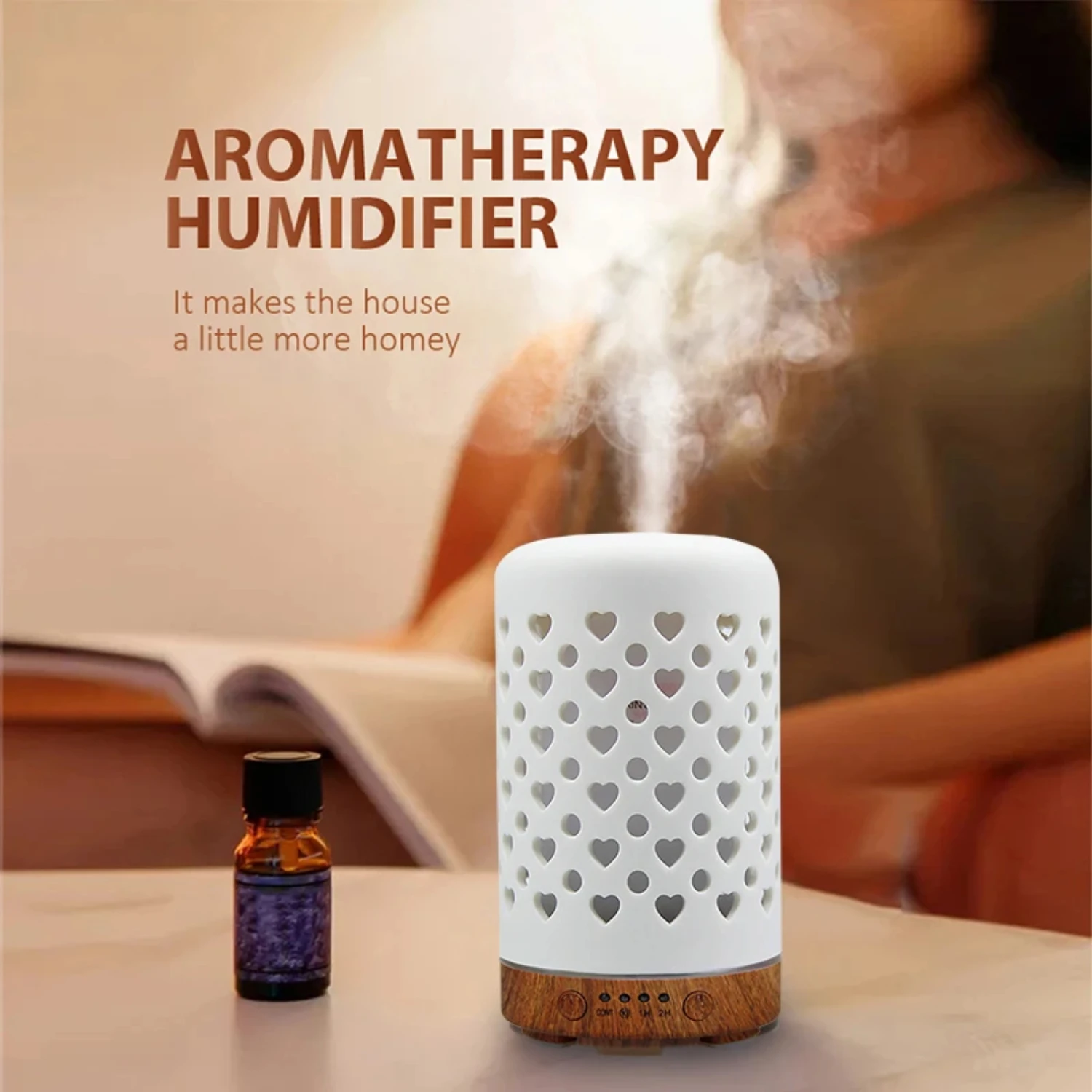 

Диффузор, ультразвуковой увлажнитель воздуха с полым сердцем, украшения для тумана со светодиодными ночными огнями, диффузор мл Difusor