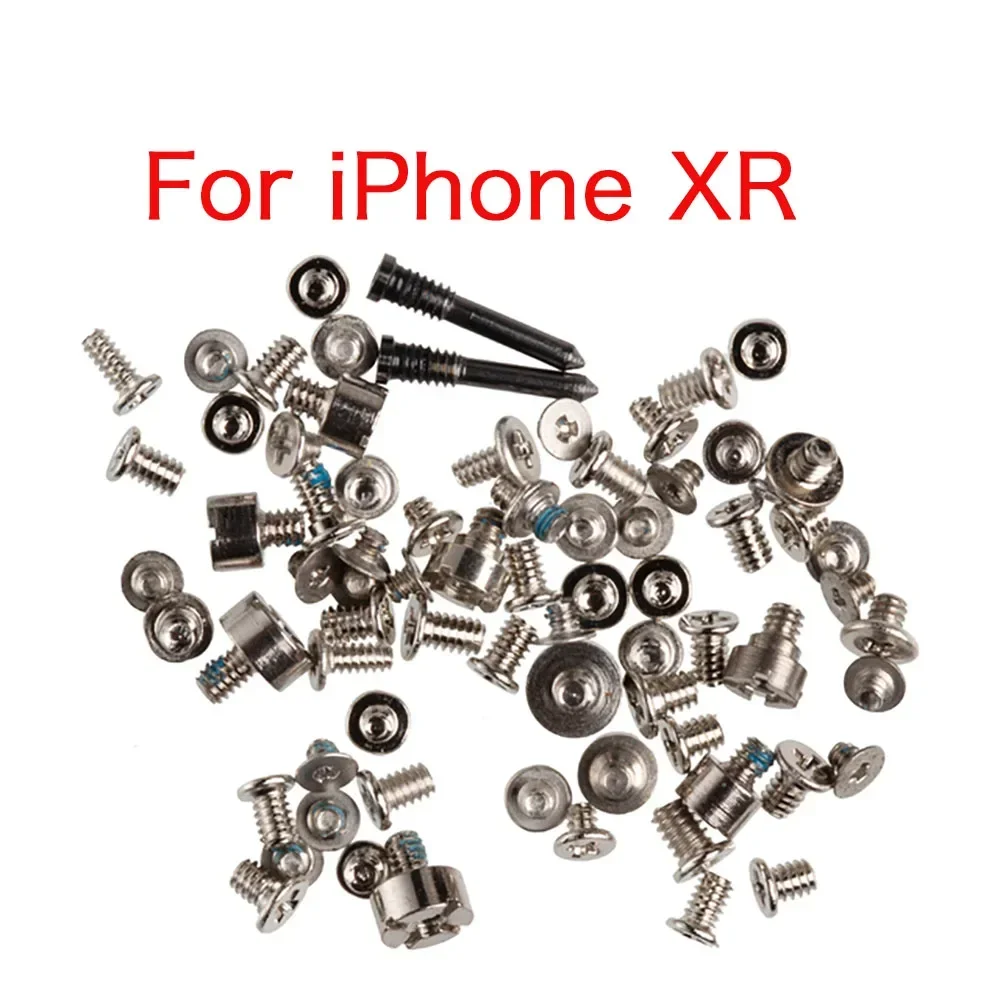 Full Screws Set for IPhone 6 6Pl 6s 6sPlus 7 7P 8 Plus X XR XS 11 12 Pro Max with 2x Bottom Screws Kit Repair Replacement Parts