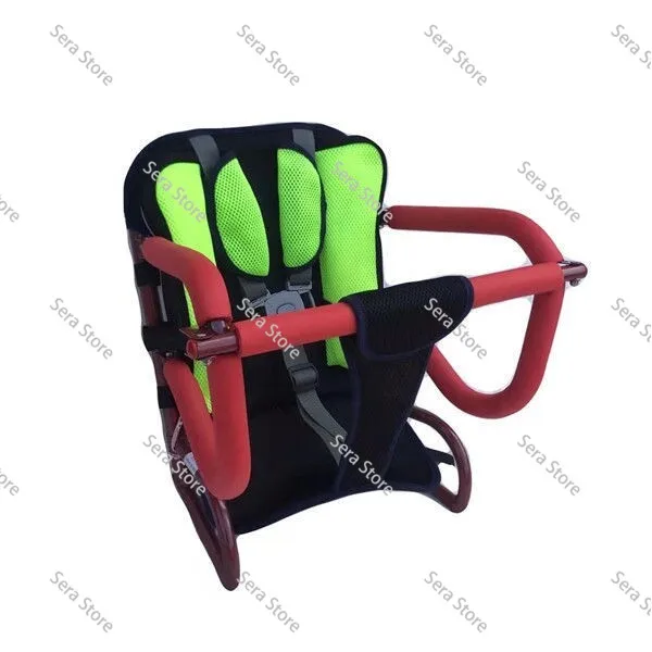 Kid's Safety Rear Seat for Electric Scooter/Pedal Motorcycle - Foldable Design with Protective Guardrail