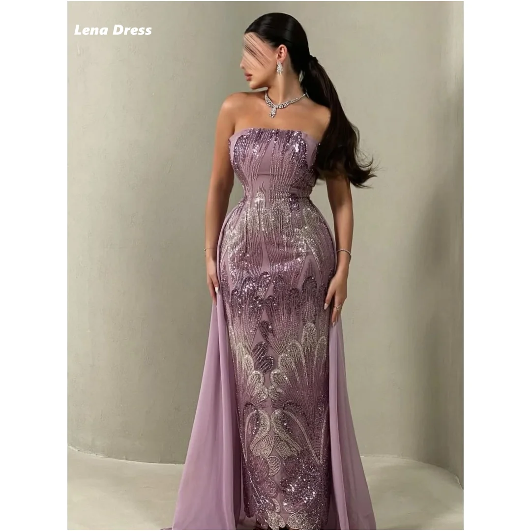 

Lena Mermaid Luxury Prom Dresses 2025 Woman Luxury Off-shoulder Gala Dresses Elegant Evening Party Custom Made Shiny Lace Dress
