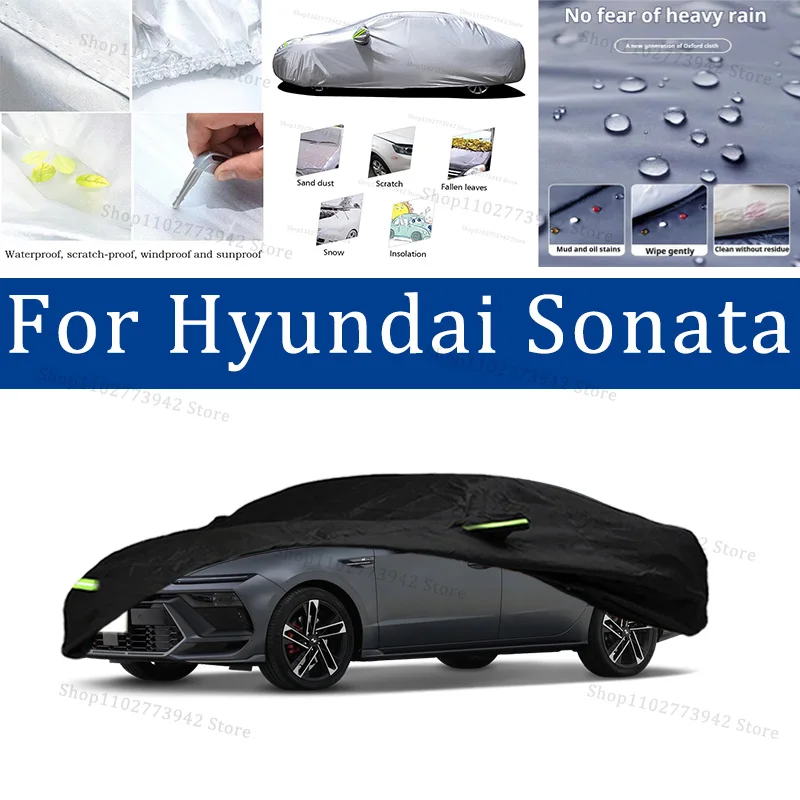 

Для Hyundai Sonata автомобильный чехол автомобильный водонепроницаемый всепогодный автомобильный полный внешний чехол-солнцезащитный уличный чехол против царапин