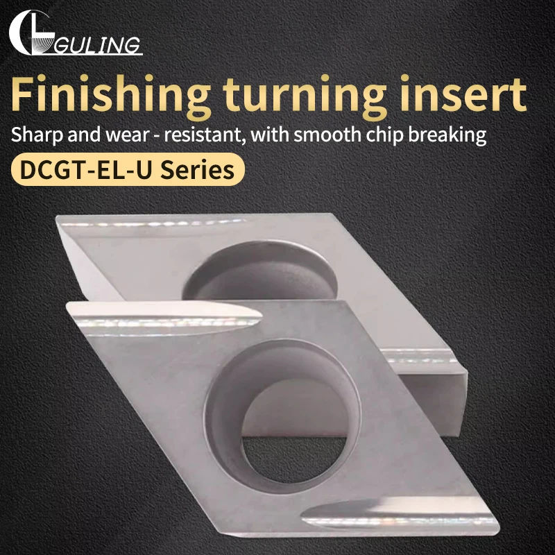 

Токарный станок с ЧПУ DCGT070202/11T304EL-U, внешнее круглое обратное лезвие R0.2, прецизионная токарная вставка