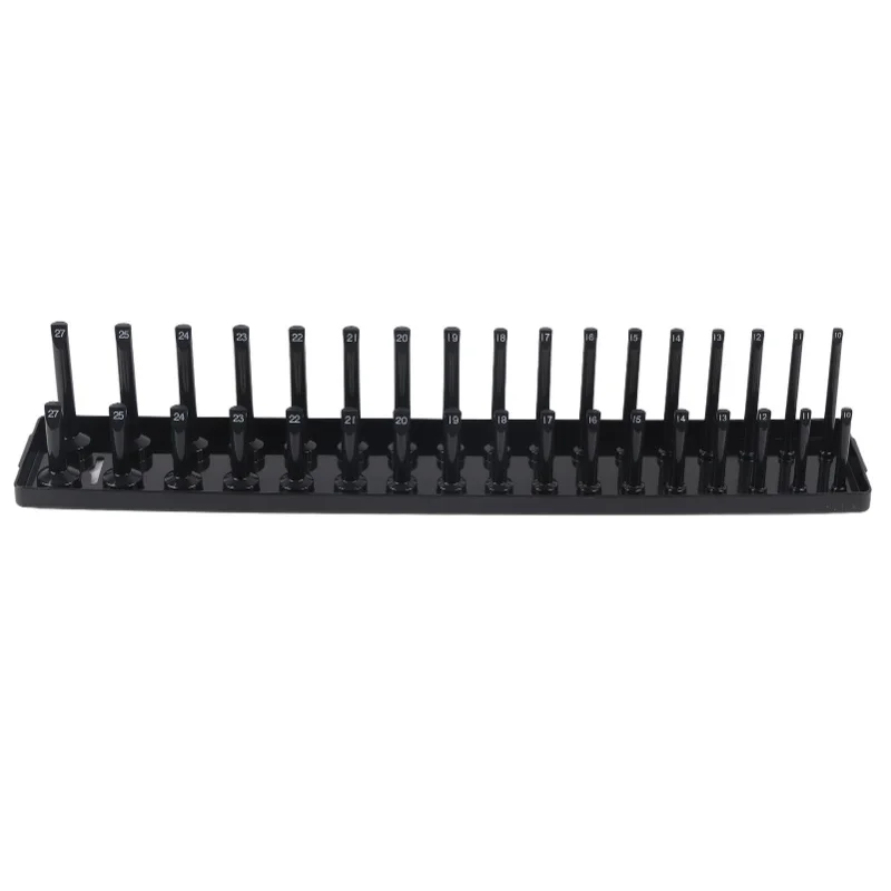 

Набор из 3-х органайзеров для инструментов (1/4, 3/8, 1/2 дюйма), черный, многофункциональный, для инструментальных ящиков