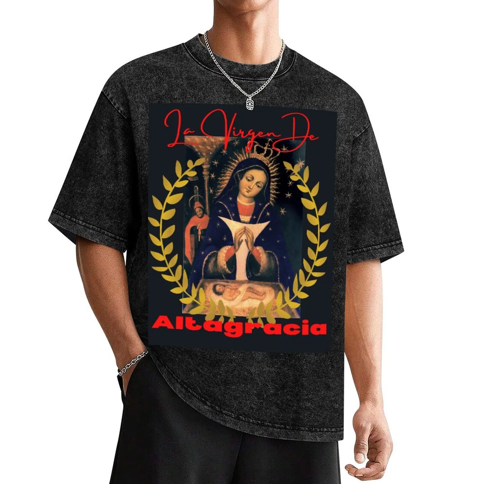 

La Virgen De Altagracia T-Shirt Aesthetic clothing summer 2025 men t shirts high quality