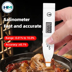 Salinity Meter Food Salinometer Brine Kitchen Soup Cooked Mariculture Precision Digital Display Salt Tester Pen Fast Measuring