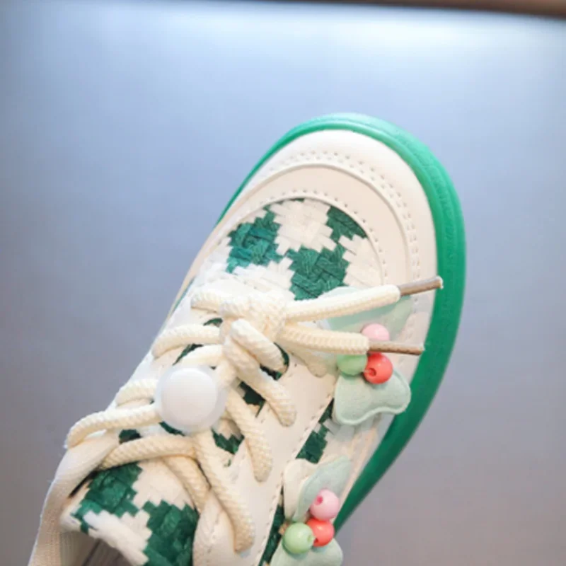 Sneakers Kids Girls Board Shoes Spring New Sweet Lovely Children Shoes Bow Kids Casual Shoes Zapatillas سكسي اطفال صغار Tenis