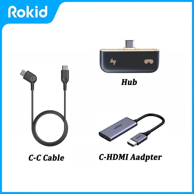 

Rokid Accessories Rokid Hub Charger C-HDMI Adapter Cable for Rokid Air Rokid MAX AR Smart glasses