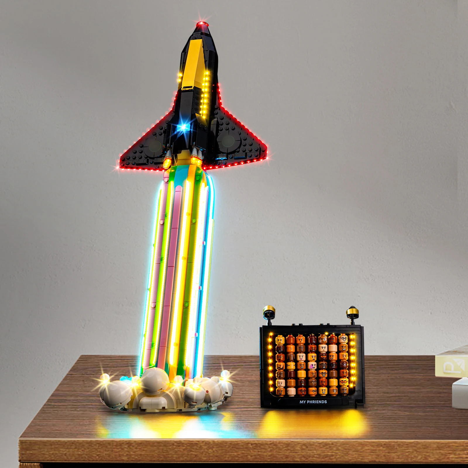 Juego de iluminación LED adecuado para LEGO Over The Moon con bloques de construcción Pharrell Williams 10391