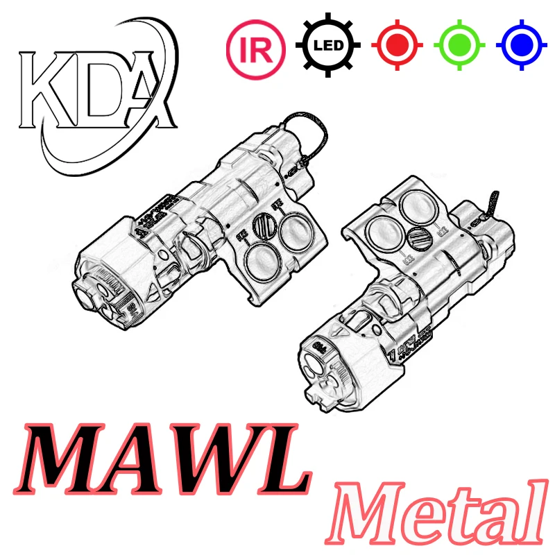 

MAWL PEQ-15 Metal MAWL-C1 DBAL-A2 LA5C X300 M300 M600 Flashlight