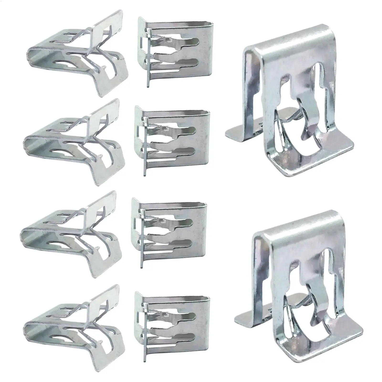 10pcs Universal Automotive Dashboard/Center Console U-Shaped Clips Wheel Arch Metal Clips Door Sill Clips Dashboard Trim Clip