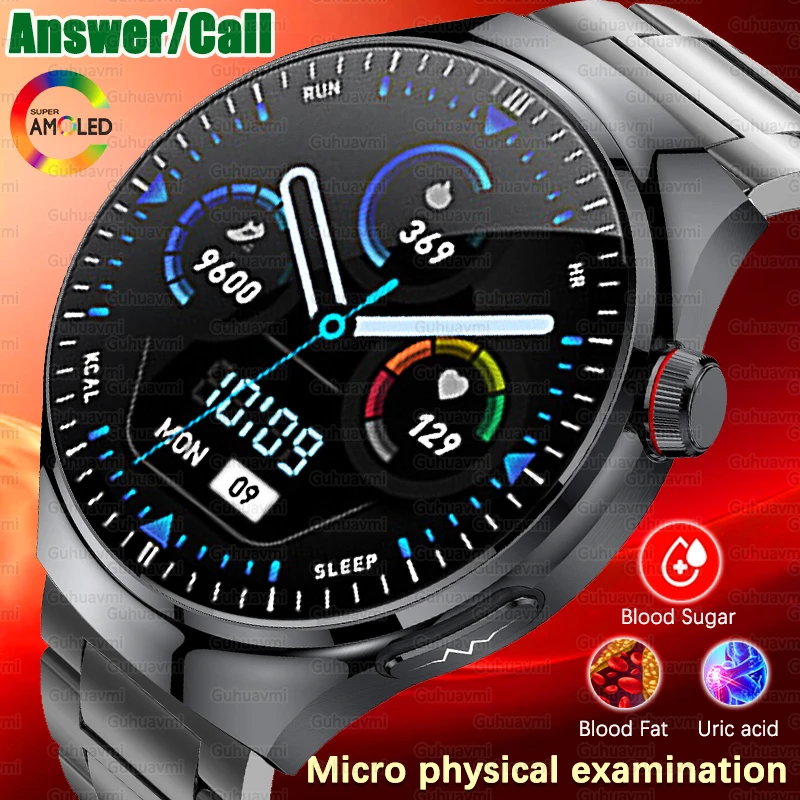 2025-new-blood-fat-uric-acid-smartwatch-ecg-blood-glucose-heart-rate-blood-pressure-health-monitoring-smart-watch