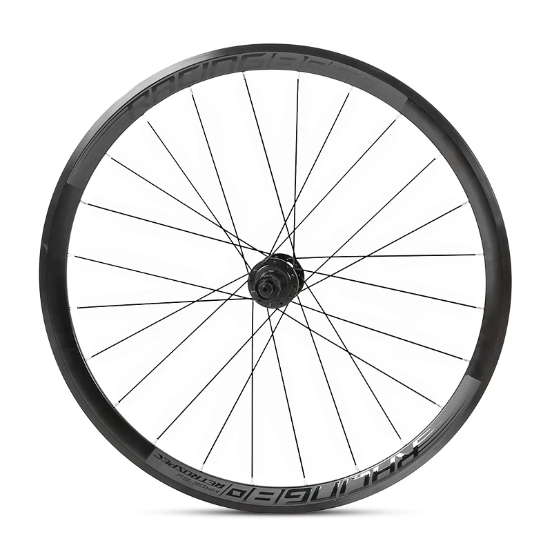 RETROSPEC RS-R402 Road Bike Wheelsets 700c Disc Brake AL7005 Alloy Double Wall Rim Matte Black Finish 36mm