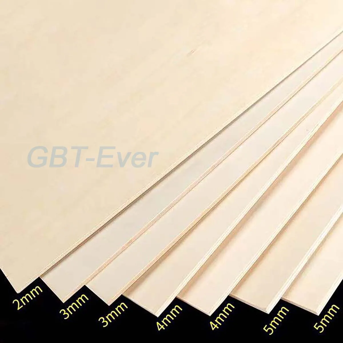 1/5Pcs Rectangular Wooden Chips 100x100mm 300x210mm Thin Craft Timber Sheets Thickness 3/4/5mm Poplar Board DIY Decorations