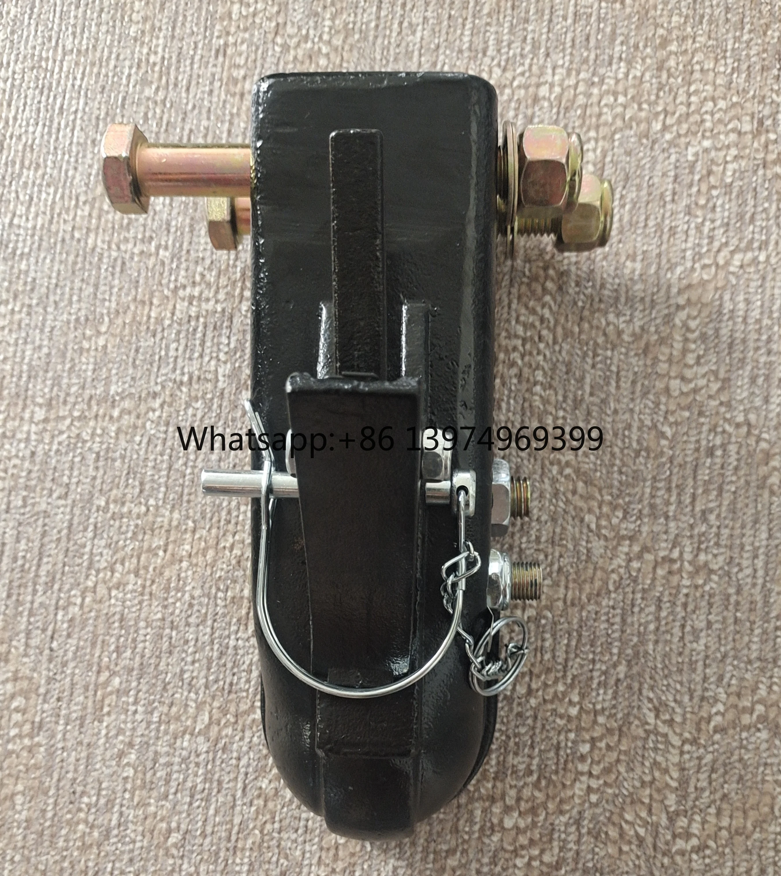 12000lbs Heavy Duty Cast Coupler Adjustable Channel Mount Trailer Connector