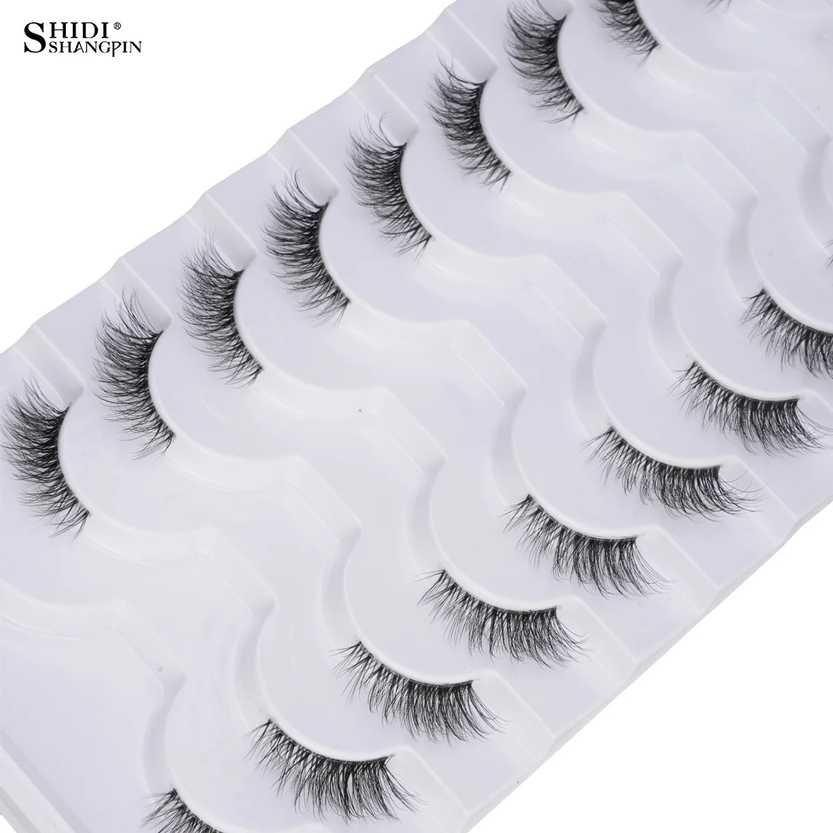 7/10 paia mezze ciglia naturali 3D ciglia occhio di gatto fatte a mano volpe mezze ciglia estensione ciglia finte trucco maquiagem finte cils