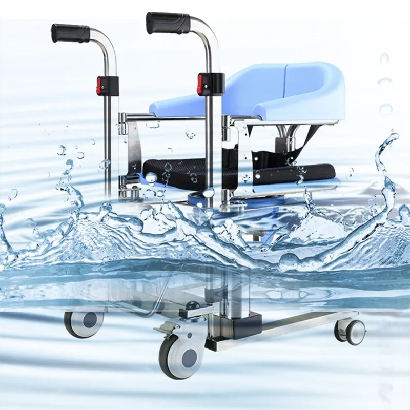 Multifunctional Integrated Wheelchair Take a Shower With a Toilet Commode Chair Transfer Lift Chair for Elderly
