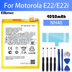 100% New Original Battery NH40 For Motorola  E22/E22i Battery + Free Tools