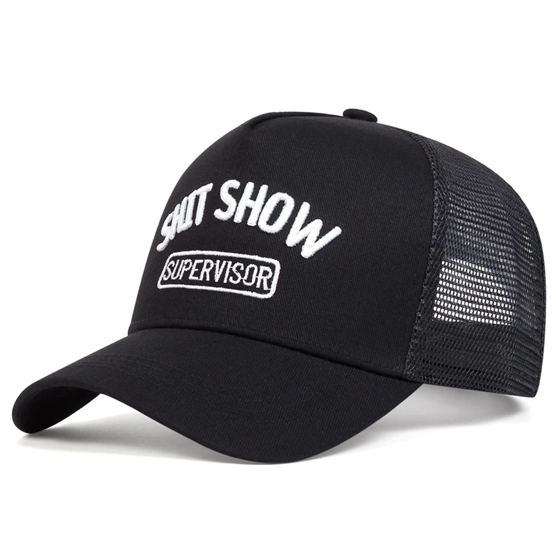 Unisex SHIP SHOW Letter Embroidery Baseball Net Caps Spring and Summer Outdoor Adjustable Casual Hats Sunscreen Hat