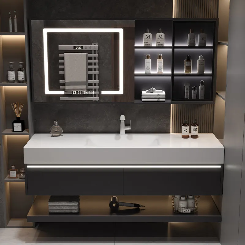 Space Saver Bathroom Cabinet Toilet Decorations Sink Partitions Cupboard Skincare Modern Jewelry Corner Gabinete Hotel Furniture