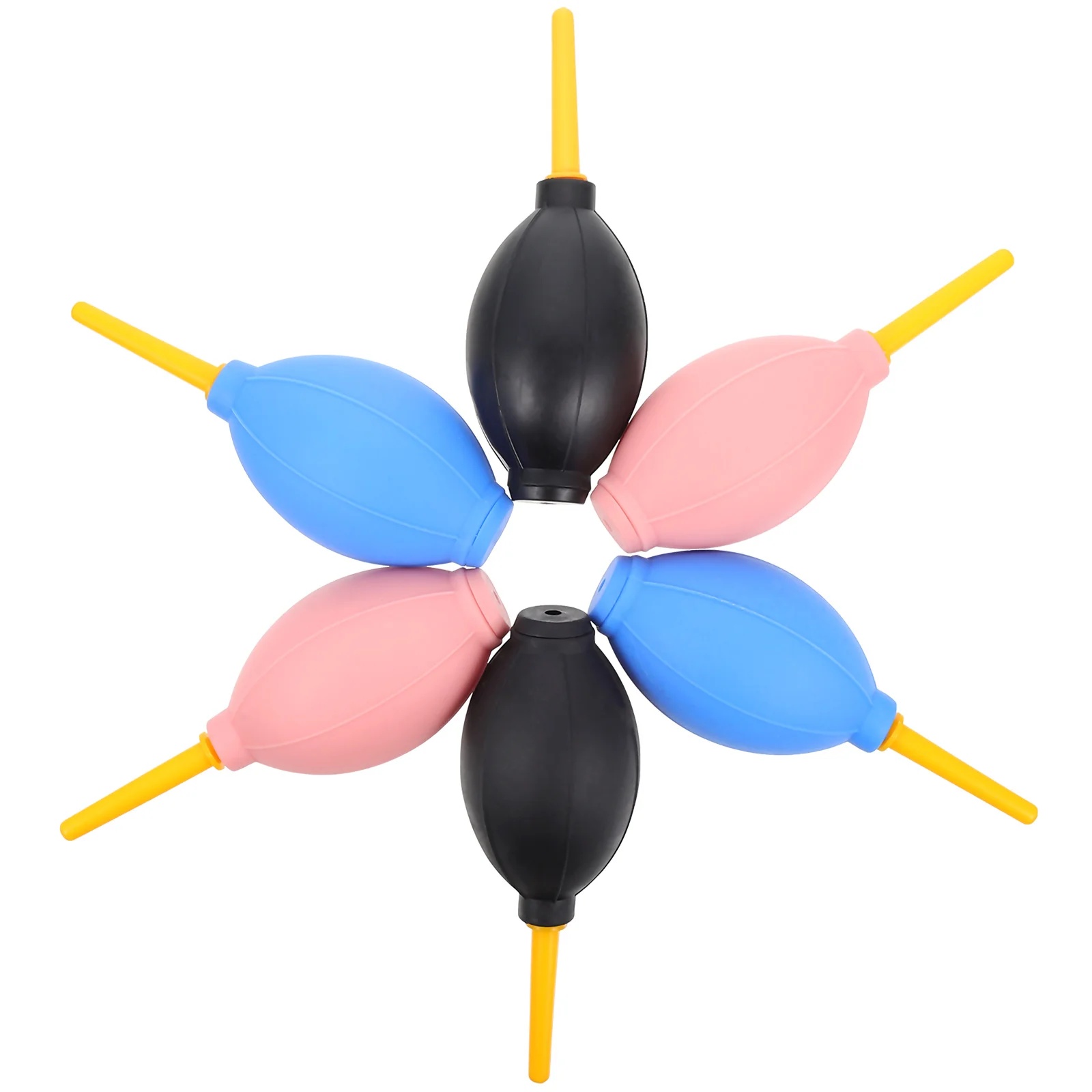 

6pcs Air Blower Cleaner For Camera Lens Dust Removal Portable Tpe Rubber Bulb Pump For Lcd Screens Keyboards Eyelashes Extension